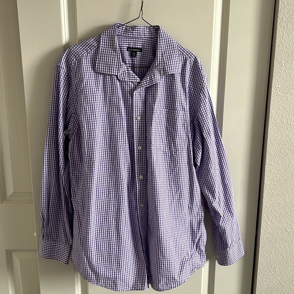 George Men’s Purple Dress Shirt